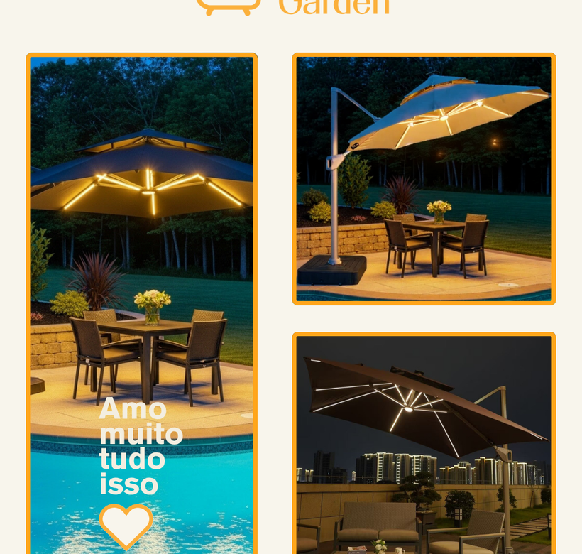 Os 4 Modelos de Ombrelone para Transformar Sua Área Externa com Conforto e Estilo