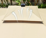 Ombrelone Moonlight LED 3x3m com Base