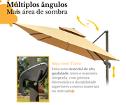 Ombrelone Cloud 3x3m com Base