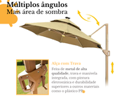 Ombrelone Moonlight LED 3m com Base