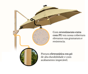 Ombrelone Moonlight LED 3m com Base