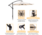 Ombrelone Summer 3m com Base