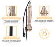 Ombrelone Summer 3m com Base