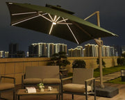 Ombrelone Moonlight LED 3x3m com Base