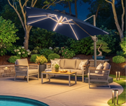 Ombrelone Moonlight LED 2,5x2,5m com Base