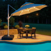 Ombrelone Moonlight LED 3m com Base