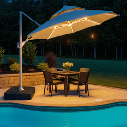 Ombrelone Moonlight LED 3m com Base